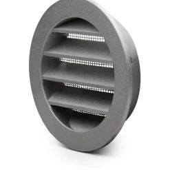 Clearance murrist, Ø8 cm, aluminium Ventilationsriste