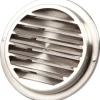 Clearance murrist, Ø125 mm, børstet rustfrit stål Badeværelsesventilatorer