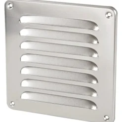 Discount murrist, 155x155 mm, firkantet, aluminium Badeværelsesventilatorer