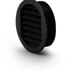 Hot skabsrist, Ø80 mm, sort Badeværelsesventilatorer