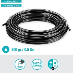 Outlet micro-drip fordelingsrør 4,6mm, 15 m Vandingssystemer