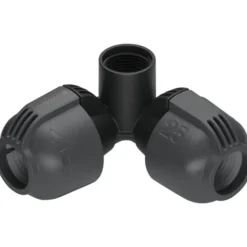 Outlet Pipeline hjørne T-stykke, 25 mm, Tilbud|Vandingssystemer