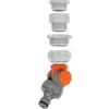 Outlet vinklet hanekobling, 1" - 1/2" Vandingssystemer