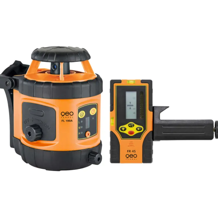 Sale Geo Fennel FL190 rotationslaser med FR45 modtager, rød Lasermålere & Vaterpas