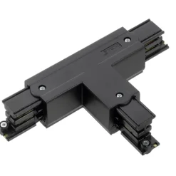 Discount 3F T-stykke, sort Strømskinner