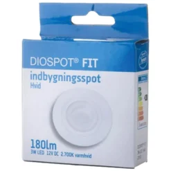 Online GN Diospot FIT LED indbygningsspot, 2700K, Gn Belysning|Møbelspots