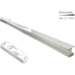 Hot Green:ID LED troldtekt underforsænket lysskinne, 3000K Led Skinner
