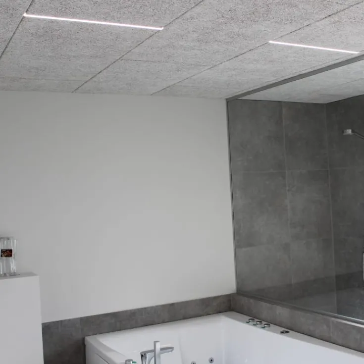Discount planforsænket LED skinne til Troldtekt loft 60 cm, 4000K Led Skinner