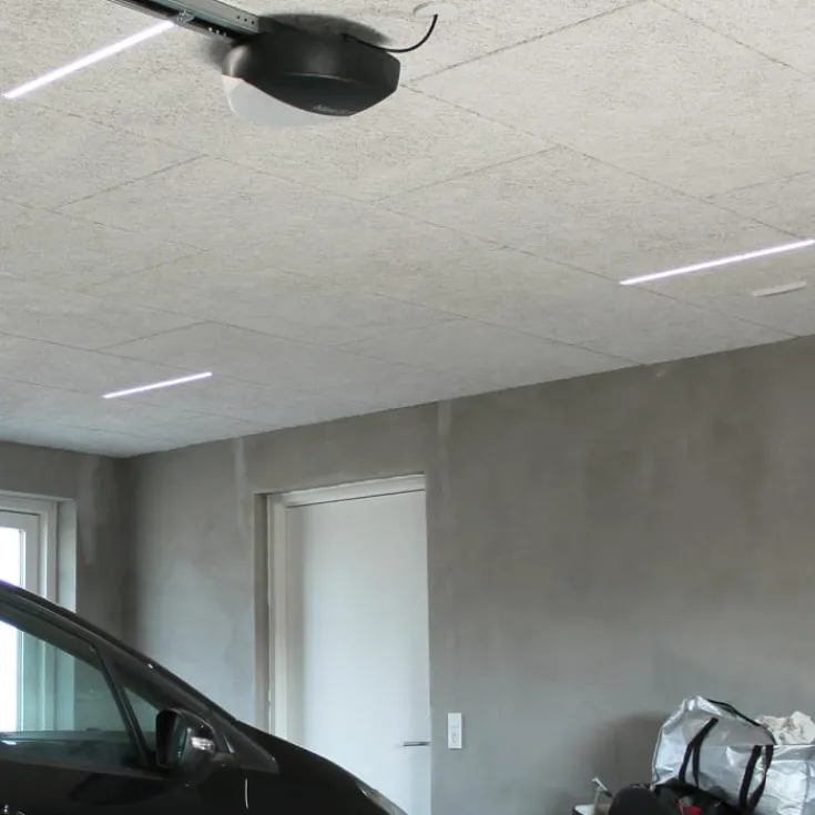 Discount planforsænket LED skinne til Troldtekt loft 60 cm, 4000K Led Skinner