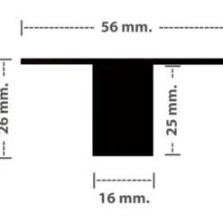 planforsænket LED skinne til Troldtekt loft inkl. 1-10V driver 120 cm, Led Skinner