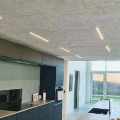 planforsænket LED skinne til Troldtekt loft inkl. 60 cm, 3000K Led Skinner