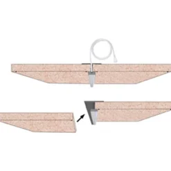 underforsænket LED skinne til Troldtekt loft inkl. TRIAC driver 120 cm, 3000K Led Skinner