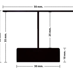 New underforsænket 2 stk. CCT LED skinner til Troldtekt loft, 60 cm Led Skinner