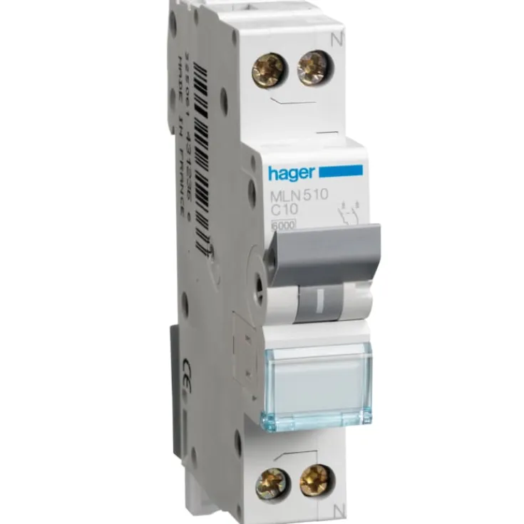 Clearance Automatsikring C 1P+N 1M, Tavlekomponenter