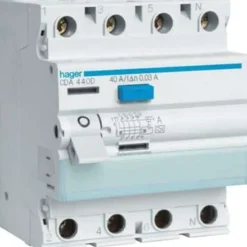 Outlet CDA440K HPFI relæ kl. A, 30mA, 4P, Tavlekomponenter