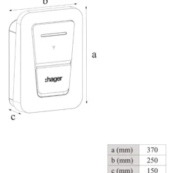 Discount ladeboks med fastgjort kabel, type 2, 11kW Ladestandere- & -Bokse