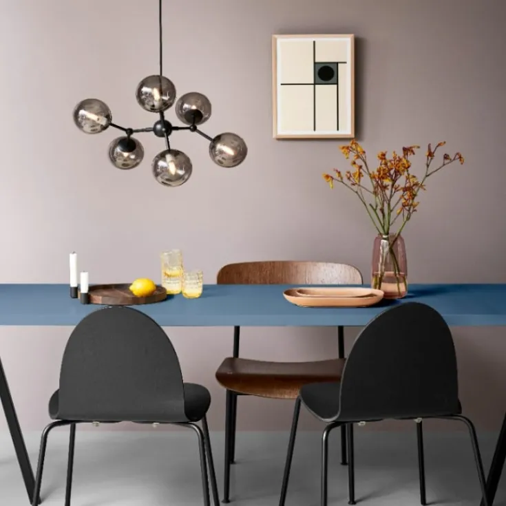 Sale Atom Large lysekrone, røgfarvet Halo Design