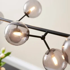 Best Atom mini langbordspendel, røgfarvet Halo Design