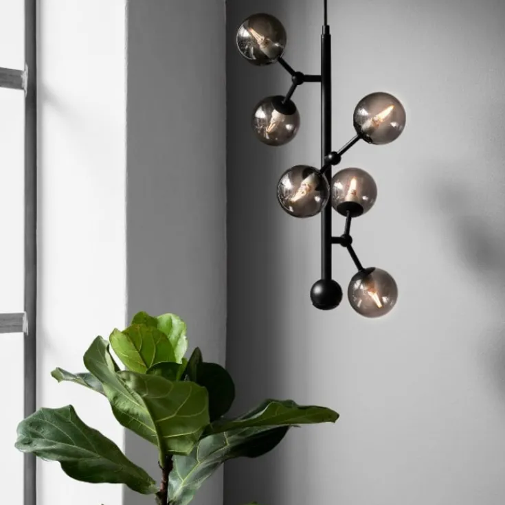 Best Atom vertical lysekrone, røgfarvet Loftlamper