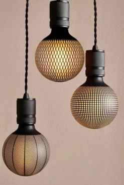 Clearance Colors Leaves Print E27 globepære, 3-trins dæmp, 6W Halo Design