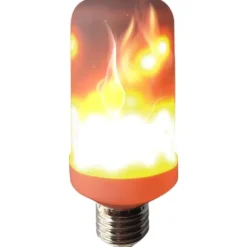 Hot Colors Luksus E27 flammepære, 1400K, 2,5W Halo Design