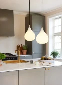 Online Drops pendel, glas, Ø23 cm Tilbud|Halo Design