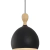 Clearance Dueodde pendel, sort/metal, Ø24 cm Halo Design
