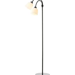 Online Glow gulvlampe, opal/sort, Gulvlamper