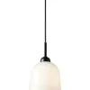 Glow pendel, opal/sort Halo Design
