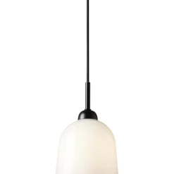 Glow pendel, opal/sort Halo Design