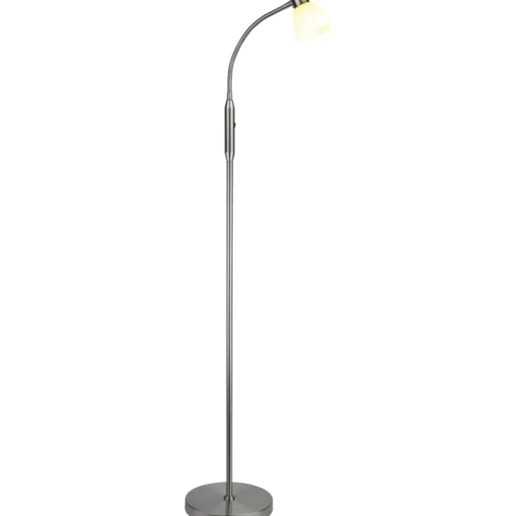 Online Hudson gulvlampe, 1-armet, stål Gulvlamper