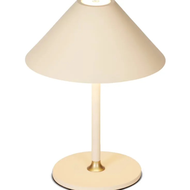 Hot Hygge genopladelig bordlampe, H20 cm, beige Udendørs Bordlamper|Genopladelige Lamper