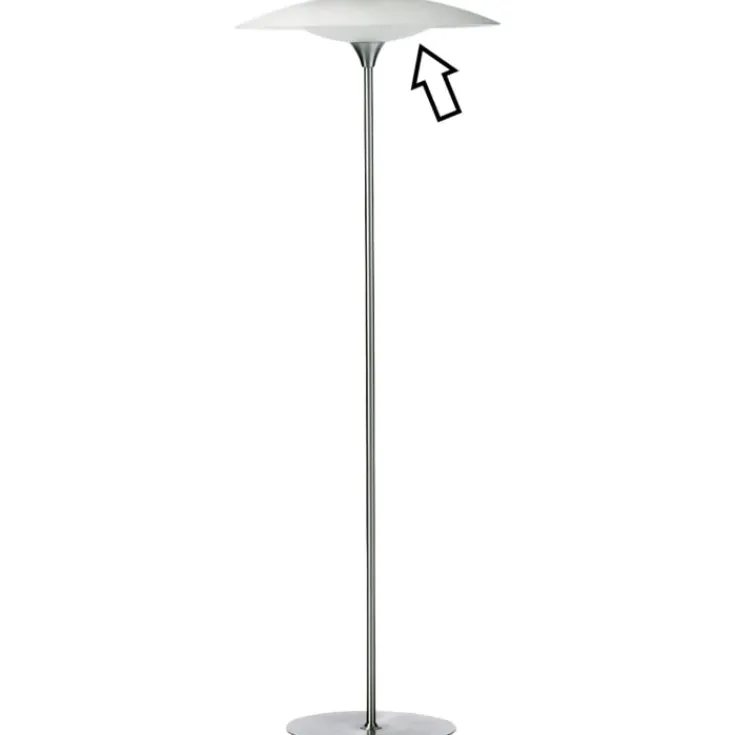Online reserveglas til Baroni gulvlampe, nederste skærm, Ø46 cm Reserveglas