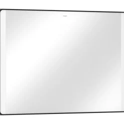 Clearance Xarita Lite Q spejl med lys, 100x70 cm, sort Spejle Med Lys