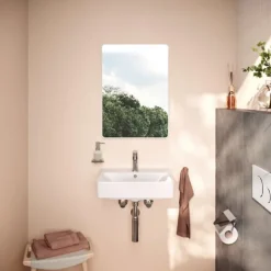 Hot Xarita Lite Q spejl med lys, sensor, 50x70 cm, hvid Spejle Med Lys