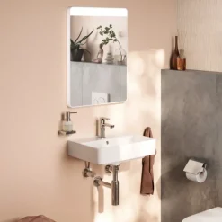 Hot Xarita Lite Q spejl med lys, sensor, 50x70 cm, hvid Spejle Med Lys