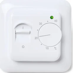 New HC15 termostat med gulvføler, hvid El Gulvvarme