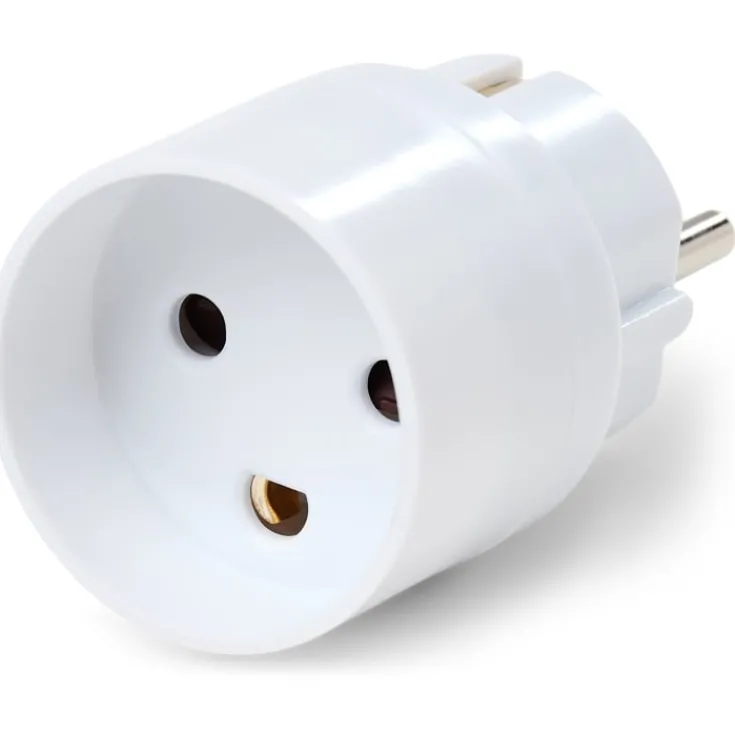 Best Hybrid adapter stik, DK til schuko stik, hvid Stikpropper