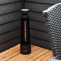 Outlet Heat1 Eco High-line terrassevarmer 1200W, sort Terrassevarmere