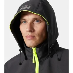 Discount Helly Hanen Oxford ofthell jakke, ort/mørkegrå, tr. Jakker & Veste