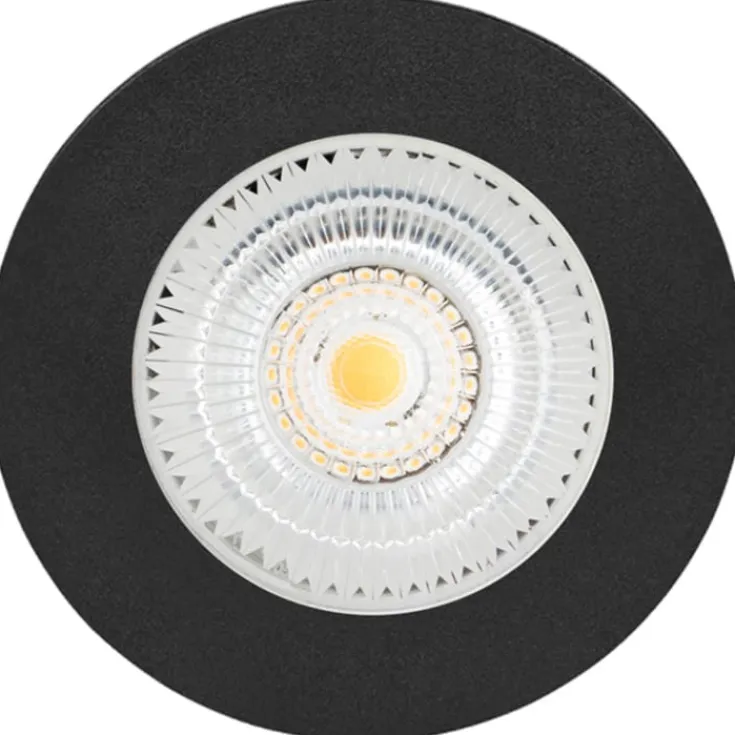 Hot D1 indbygningsspot, 2,8W, 2700K, sort Indbygningsspots