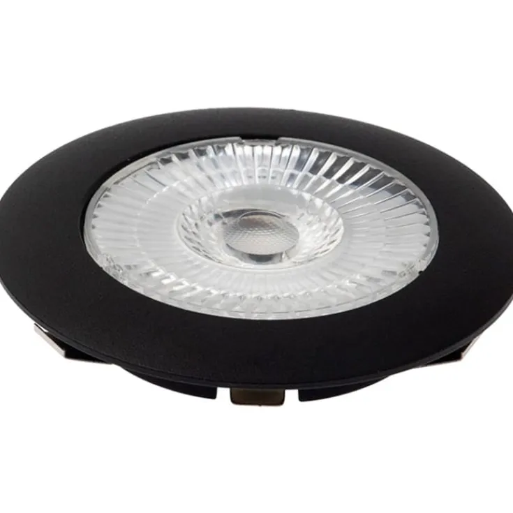 Hot D1 indbygningsspot, 2,8W, 2700K, sort Indbygningsspots