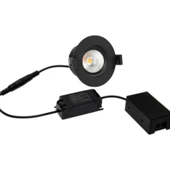 Best D3 Tilt360 indbygningsspot, 6W, 2700K, sort Indbygningsspots