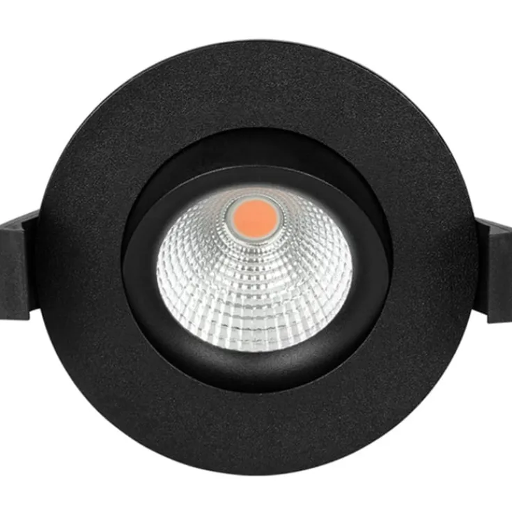 Sale D8 Tilt360 indbygningsspot, 8W, 2700K, sort Indbygningsspots