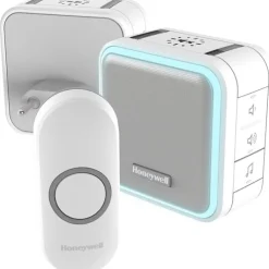 Home dørklokke, til stikkontakt, trådløs, 150 m, lys, hvid Honeywell|Dørklokker