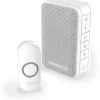 Hot Home dørklokke, trådløs, 150 m, lys, hvid Honeywell|Dørklokker