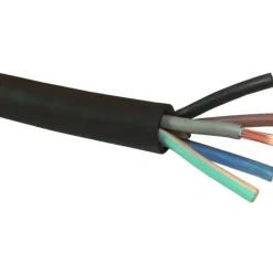 H07RN-F gummikabel, 5G4 mm², metervare Gummikabler