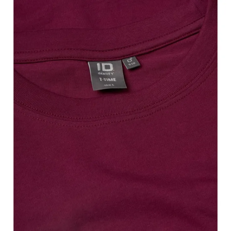 Clearance ID T-Time t-shirt, bordeaux, str. S T-Shirts & Poloshirts