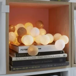 Outlet Creamy White lyskæde, 20 kugler Tilbud|Lyskæder