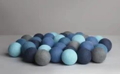 Hot Ocean Blue lyskæde, 35 kugler Lyskæder